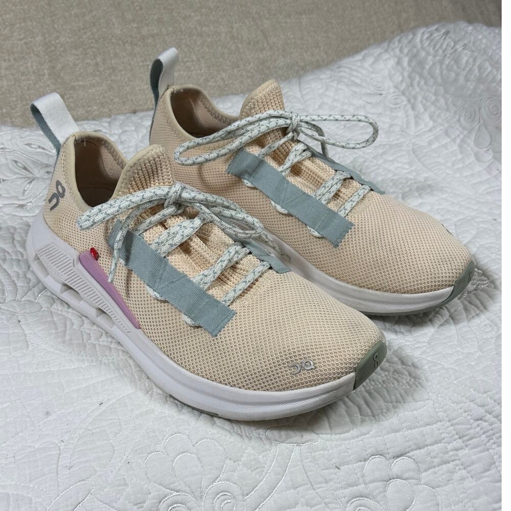 On Cloud Women Peach/Blue 8.5 Cloudeasy Athletic Performance Running Shoes